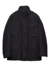 Prada Mens Black High-neck Cotton Down Jacket In Black