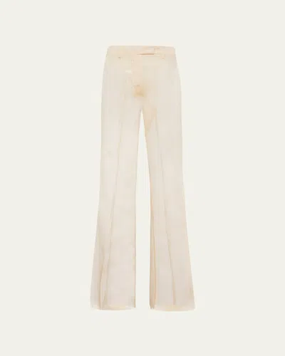 PRADA FLARED ORGANZA PANTS