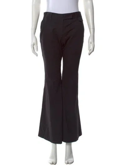 Pre-owned Prada Flared Pants In Black