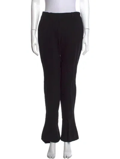 Pre-owned Prada Flared Pants In Black