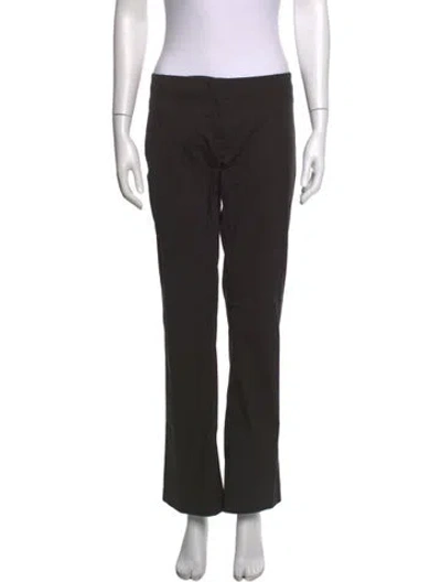 Pre-owned Prada Flared Pants In Black