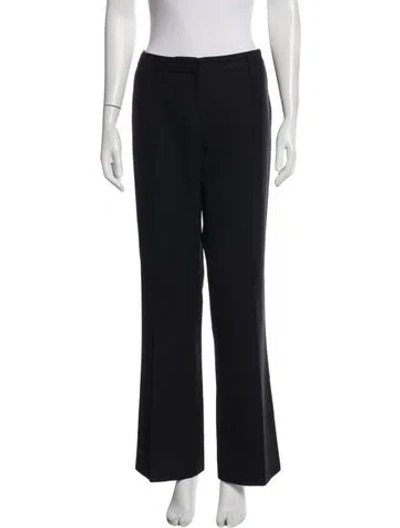Pre-owned Prada Flared Pants In Blue