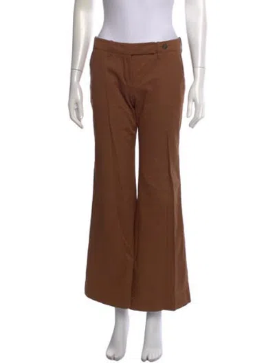 Pre-owned Prada Flared Pants In Neutrals