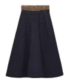 Prada Flared Skirt In Black