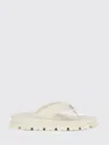 Prada Flat Sandal Woman  In White