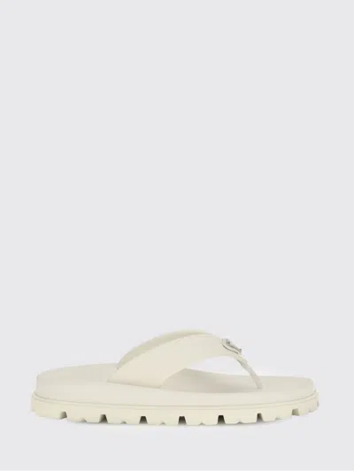 Prada Flat Sandal Woman  In White