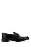 Prada Logo-plaque Leather Loafers