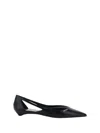 Prada Woman Black Flats In Black