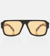 Prada Flat-top Aviator Sunglasses In 0