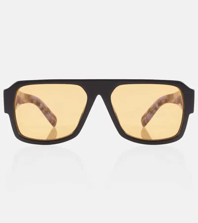 Prada Flat-top Aviator Sunglasses In 0
