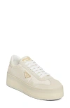 Prada Flatform Downtown Logo Platform Sneaker In Multi