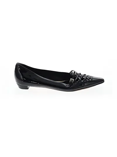 Pre-owned Prada Flats In Black