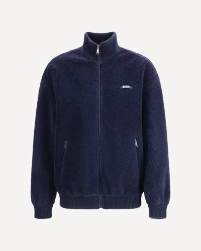 Prada Fleece Jacket In Blue