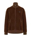 Prada Virgin Wool Bomber With Mini Logo In Red