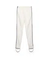 Prada Ivory Technical Fabric Leggings In Gray