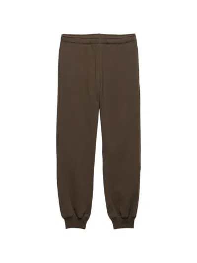 Prada Fleece Pants In Brown