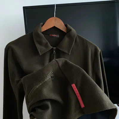 Pre-owned Prada Fleece Sweatshirt In Brown
