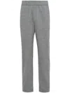 Prada Fleece Track Pants In Gray