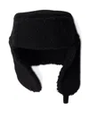 Prada Cloth Trapper Hat In Black