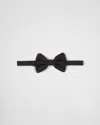 Prada Bow Tie Design Bow Tie In Black