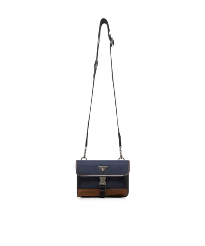 PRADA PRADA LOGO PLAQUE FOLDOVER TOP WALLET
