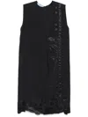 Prada Midikleid Mit Blumenapplikation In Black