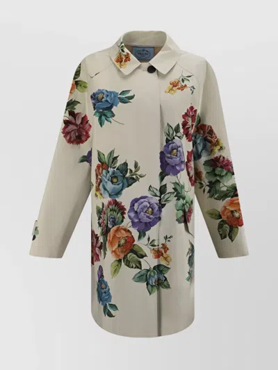 Prada Coat In Sabbia