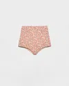 Prada Floral Print Georgette Brief In Pink