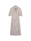 Prada Patterned Dress In Purple