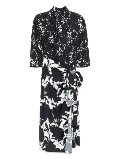 Pre-owned Prada Floral-print Midi Dress