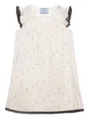 Prada Floral Print Cotton Batiste Mini-dress