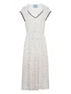 Prada Kleid Mit Blumen-print