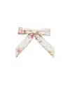 Prada Womens Pink Floral-print Quilted Satin Hair Clip In Multi