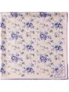 Prada Floral-print Scarf In Neutrals