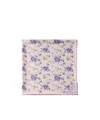 Prada Floral-print Scarf In Periwinkle Blue