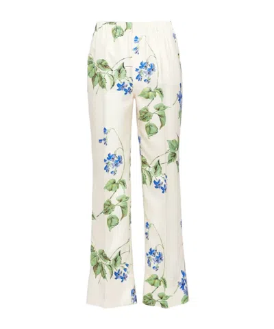 PRADA PRADA STRAIGHT-LEG FLORAL PRINTED TROUSERS