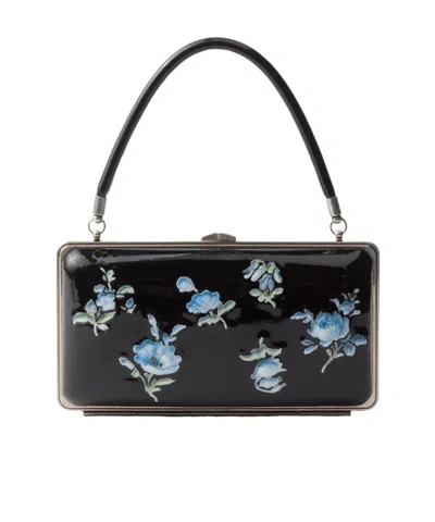 PRADA PRINTED PATENT LEATHER CLUTCH