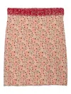 Prada Floral Triangle-logo Mini Skirt In Pink
