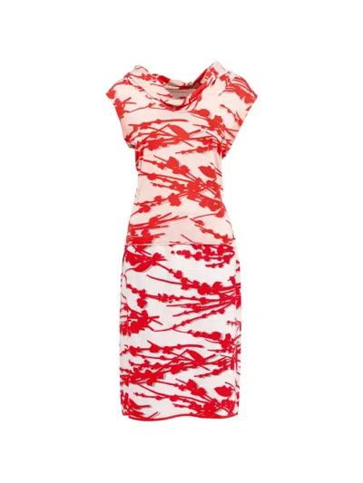 Pre-owned Prada Floral-print Skirt (set Of Two) In Neutral