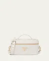 Prada Flou Leather Vanity Case In F03ms Biancos 1