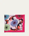 Prada Pop-retro Floral-printed Silk Scarf