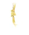Prada Flying Bird Shaped Key Chain In Lemon Yellow
