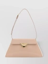 Prada Borsa A Spalla In Pelle Rosa Cipria  Donna In Cream