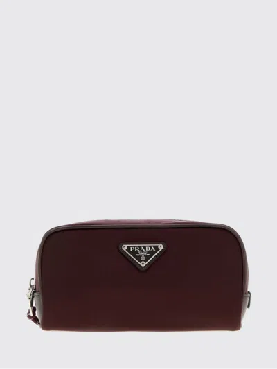 Prada Folder Men In Burgundy