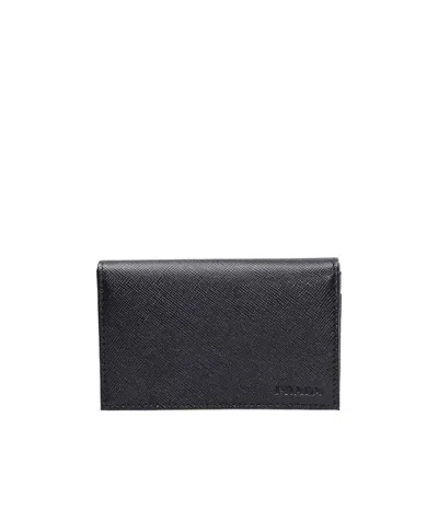 Prada Folding Wallet In Black