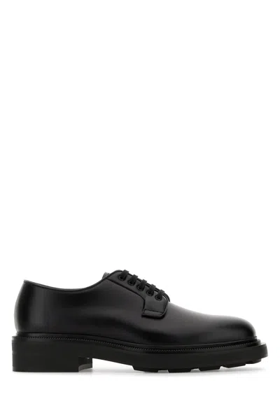 PRADA SCARPE STRINGATE IN PELLE NERA UOMO