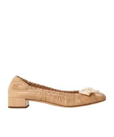 Prada French Style Ballet Flats In Neutral