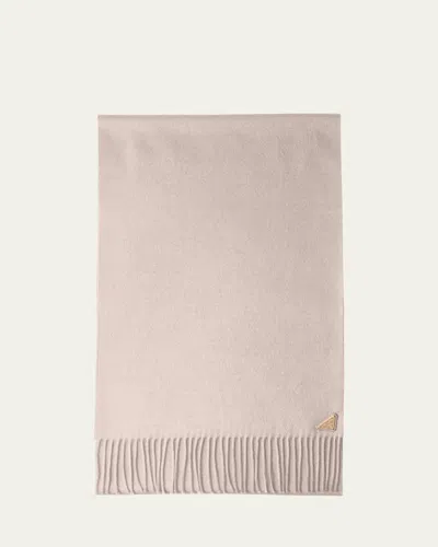 PRADA FRINGE CASHMERE-SILK SCARF