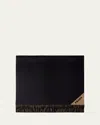 Prada Cashmere Double-faced Scarf In F0orz Nero Noisette