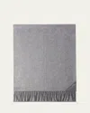 Prada Logo-print Scarf In F0s9q Argento Talco